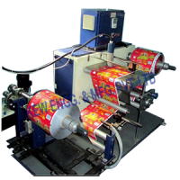 Industrial Inkjet Printer With Winder Rewinder Machine